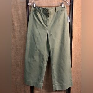 Talbots Women’s Cropped Wide-Leg Chino Pants Size 4 NWT